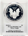 2018-S S$1 Proof American Silver Eagle Coin PCGS PR70 DCAM coin back image