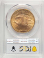 1924 $20 Saint Gaudens Double Eagle PCGS MS67 coin back image