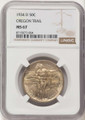 1934-D 50C Commemorative Silver Coin NGC MS67   Oregon coin front image