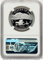 2002-W $100 Proof Modern Bullion Coin NGC PF70   One-Ounce Platinum Eagle - Statue of Liberty coin back image
