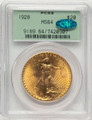 Bullionshark 1928 $20 Saint Gaudens Double Eagle PCGS MS64  CAC - HAT786419006 