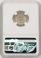 1857 10C Seated Dime Coin NGC MS65 coin back image