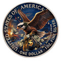  2026 1 oz American Silver Eagle: Bank Heist Edition Colorized Silver Coin 