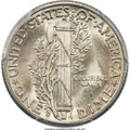 1942/1-D 10C Mercury Dime Coin PCGS MS64  CAC +  FS-101 coin back image