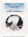 Bullionshark 1994-P S$1 Proof American Silver Eagle Coin PCGS PR70 DCAM - HAT758595012 