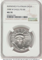 Bullionshark 2008-W $100 Burnished Platinum Eagle NGC MS70 - HAT777192004 