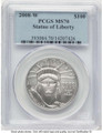 Bullionshark 2008-W $100 Burnished Modern Bullion Coin PCGS MS70   One-Ounce Platinum Eagle - HAT780975009 