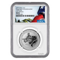  2025 1 oz Silver Texas State Commemorative Coin NGC MS70 Early Release 