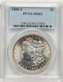 Bullionshark 1888-S S$1 Morgan Silver Dollar Coin PCGS MS62 - HAT787591012 