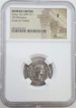 Bullionshark Geta Silver Denarius NGC Certified Slab(F) 
