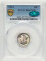 1924 10C Mercury Dime Coin PCGS MS67  CAC coin front image