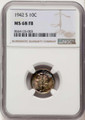 Bullionshark 1942-S 10C Mercury Dime Coin NGC MS68 - HAT524124080 