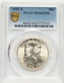 1952-S 50C Franklin Half Dollar Coin PCGS MS66 coin front image