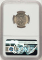 1868 5C Shield Nickel Coin NGC MS66 coin back image