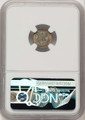 1860 3CS Three Cent Silver Coin NGC MS66 coin back image