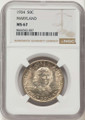 1934 50C Commemorative Silver Coin NGC MS67   Maryland coin front image