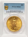 Bullionshark 1911 $20 Saint Gaudens Double Eagle PCGS MS64 - HAT784654045 