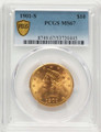 1901-S $10 Liberty Gold Eagle Coin PCGS MS67 coin front image