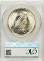 1935-S S$1 Peace Silver Dollar Coin CACG MS65 coin back image