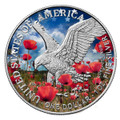 Bullionshark 2026 Silver Eagle – Memorial Day Limited Edition Colorized Coin 