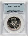 1950 50C Proof Franklin Half Dollar Coin PCGS PR65 CAMEO coin front image