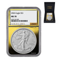  2026 American Silver Eagle NGC MS70 Gold Label  (1 of 25) w/Box & CoA 