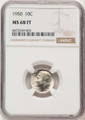 1950 10C Roosevelt Dime Coin NGC MS68 coin front image