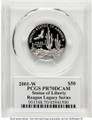 Bullionshark 2001-W $50 Proof 1/2 oz Platinum Eagle Coin PCGS PR70 DCAM - HAT508009034 
