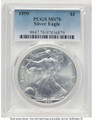 Bullionshark 1999 S$1 American Silver Eagle Coin PCGS MS70 - HAT773265020 