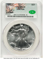 1989 S$1 American Silver Eagle Coin CACG MS70 coin front image