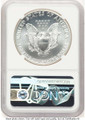 1989 S$1 American Silver Eagle Coin NGC MS70 coin back image