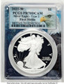Bullionshark 2021-W S$1 Proof American Silver Eagle Coin PCGS PR70 DCAM - Type Two - HAT787442239 