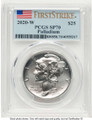 Bullionshark 2020-W $25 Burnished Palladium Eagle Coin PCGS MS70 - HAT787442138 