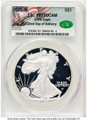 2025-W $1 Proof American Silver Eagle Coin CACG PR70 DCAM - First Day of Issue coin front image
