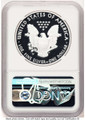 2021-W S$1 Proof American Silver Eagle Coin NGC PF70 UCAM - Type One coin back image