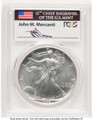 1992 S$1 American Silver Eagle Coin PCGS MS70 coin front image