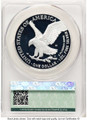 2025-W $1 Proof American Silver Eagle Coin CACG PR70 DCAM - Congratulations Set - Advanced Release coin back image