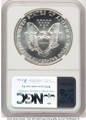 1992 S$1 American Silver Eagle Coin NGC MS70 coin back image