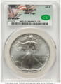 1995 S$1 American Silver Eagle Coin CACG MS70 coin front image