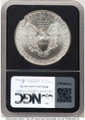1998 S$1 American Silver Eagle Coin NGC MS70 coin back image