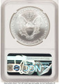 2001 S$1 American Silver Eagle Coin NGC MS70 coin back image