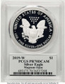 Bullionshark 2019-W S$1 Proof American Silver Eagle Coin PCGS PR70 DCAM - HAT524021026 