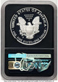 2019-S S$1 Proof American Silver Eagle Coin NGC PF70 UCAM - First Day of Issue coin back image