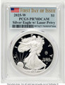 2025-W $1 Proof American Silver Eagle Coin PCGS PR70 DCAM - Laser Privy - First Day of Issue coin front image