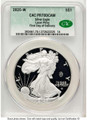 Bullionshark 2025-W $1 Proof American Silver Eagle Coin CACG PR70 DCAM - Laser Privy - First Day of Issue - HAT521932059 