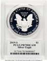 2019-S S$1 Proof American Silver Eagle Coin PCGS PR70 DCAM coin back image
