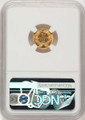 1883 G$1 Gold Dollar Coin NGC MS65  CAC + coin back image