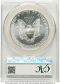 1997 S$1 American Silver Eagle Coin CACG MS70 coin back image