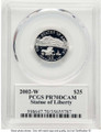 Bullionshark 2002-W $25 Proof 1/4 oz Platinum Eagle Coin PCGS PR70 DCAM - Statue of Liberty - HAT788454052 
