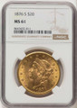 Bullionshark 1876-S $20 Liberty Gold Double Eagle NGC MS61 - HAT171492009 